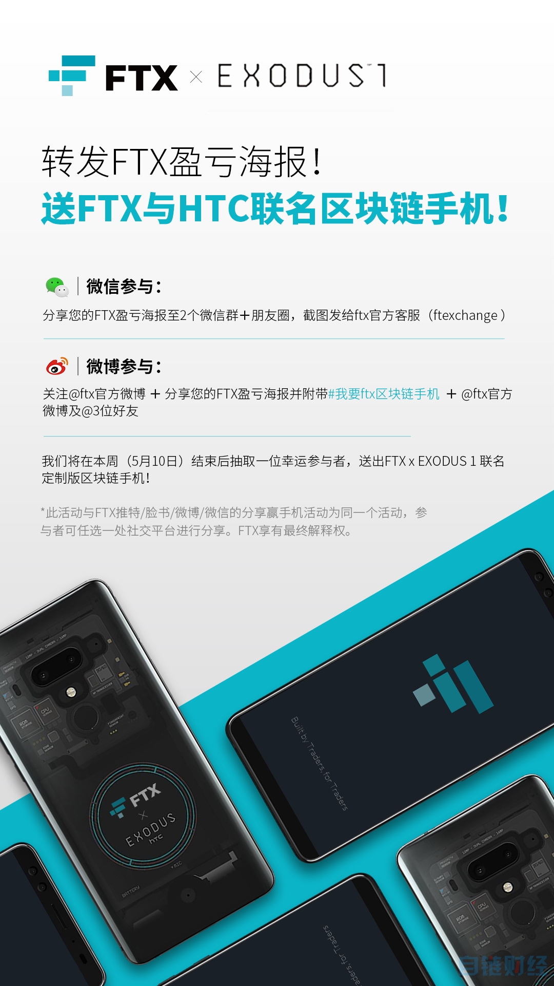 比特币矿场：FTX活动 | 分享FTX盈亏海报！送FTX与HTC联名定制版区块链手机！-区块链315