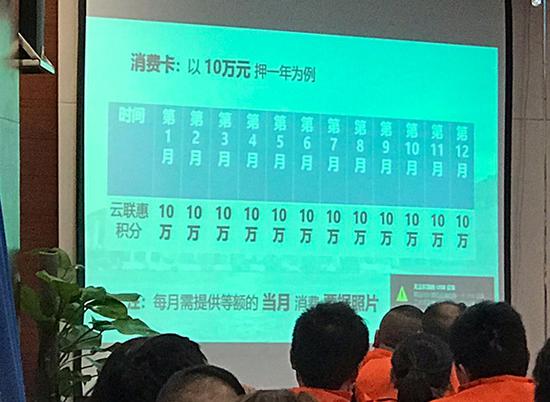 “云联惠”合作方线下活动现场