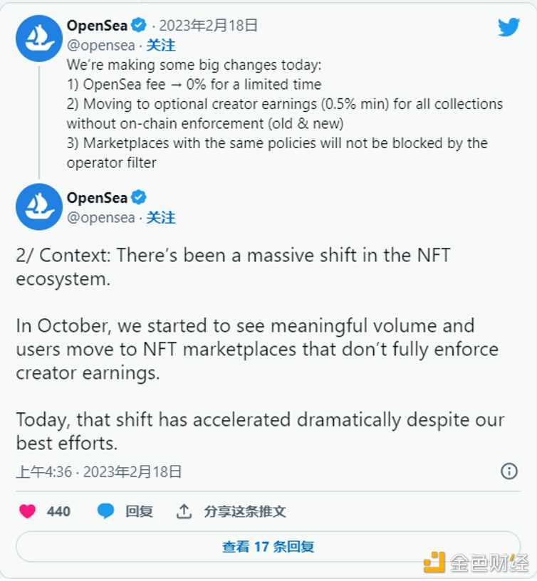 “0”penSea直面新贵对手Blur 限时零版税能奏效吗？-iNFTnews