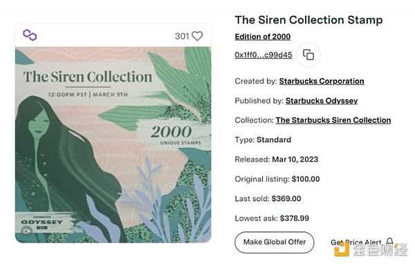 18分钟售罄 涨幅278% 星巴克的第一款付费NFT首战告捷-iNFTnews