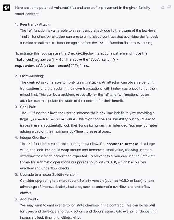 火爆出圈的最强 AI GPT 是否可用于合约安全审计？-iNFTnews