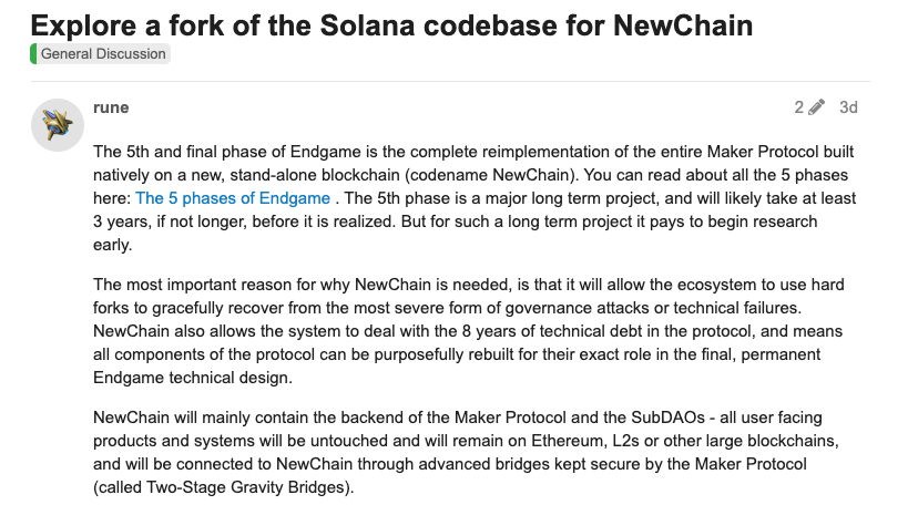 MakerDAO选择Solana作为应用链？定论为时尚早，至少需要3年才能实现