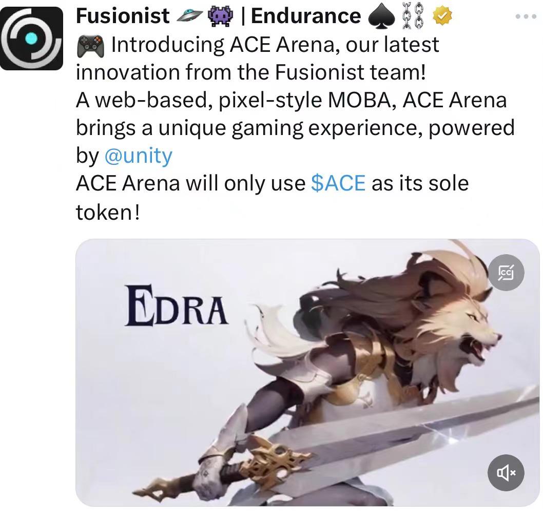Fusionist将推出新游戏，其代币价格ACE随之大涨：买入时机已到？