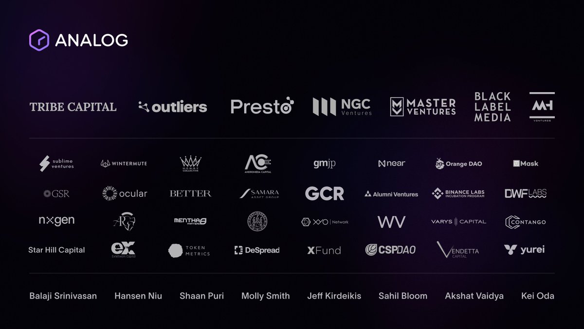 投资阵容豪华、空投预期够足，速览近期融资1600万美元的全链互操作协议Analog