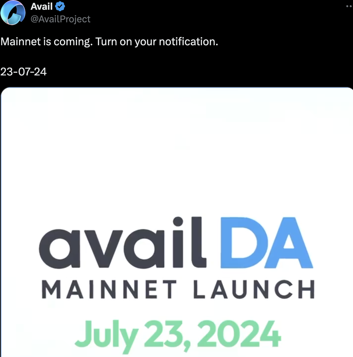 模块化区块链项目或将于7月23日上线主网