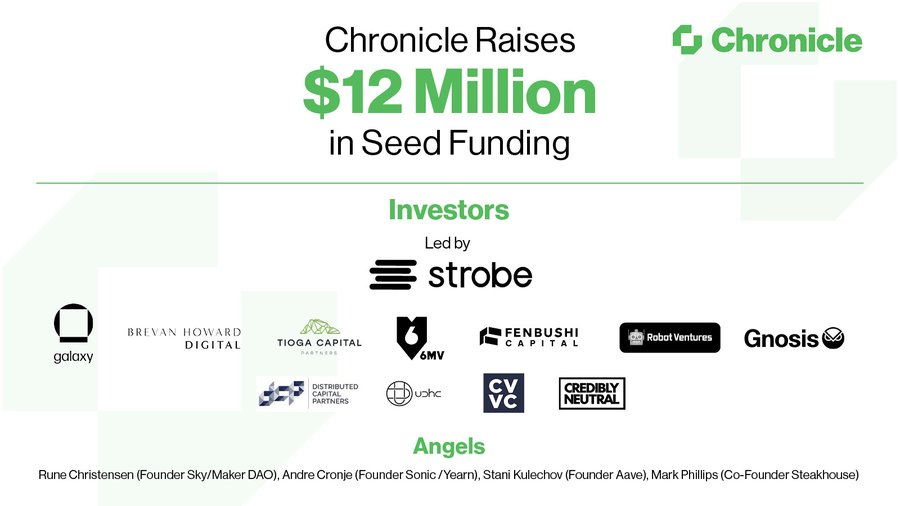 「MakerDAO老炮」领投1200万美元，一文读懂预言机界的「金矿」Chronicle