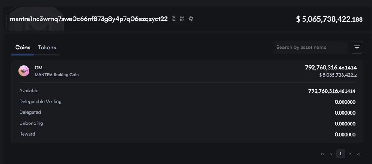 “归零”走势震惊市场，起底MANTRA黑历史：控盘、法律纷争、地推OTC模式