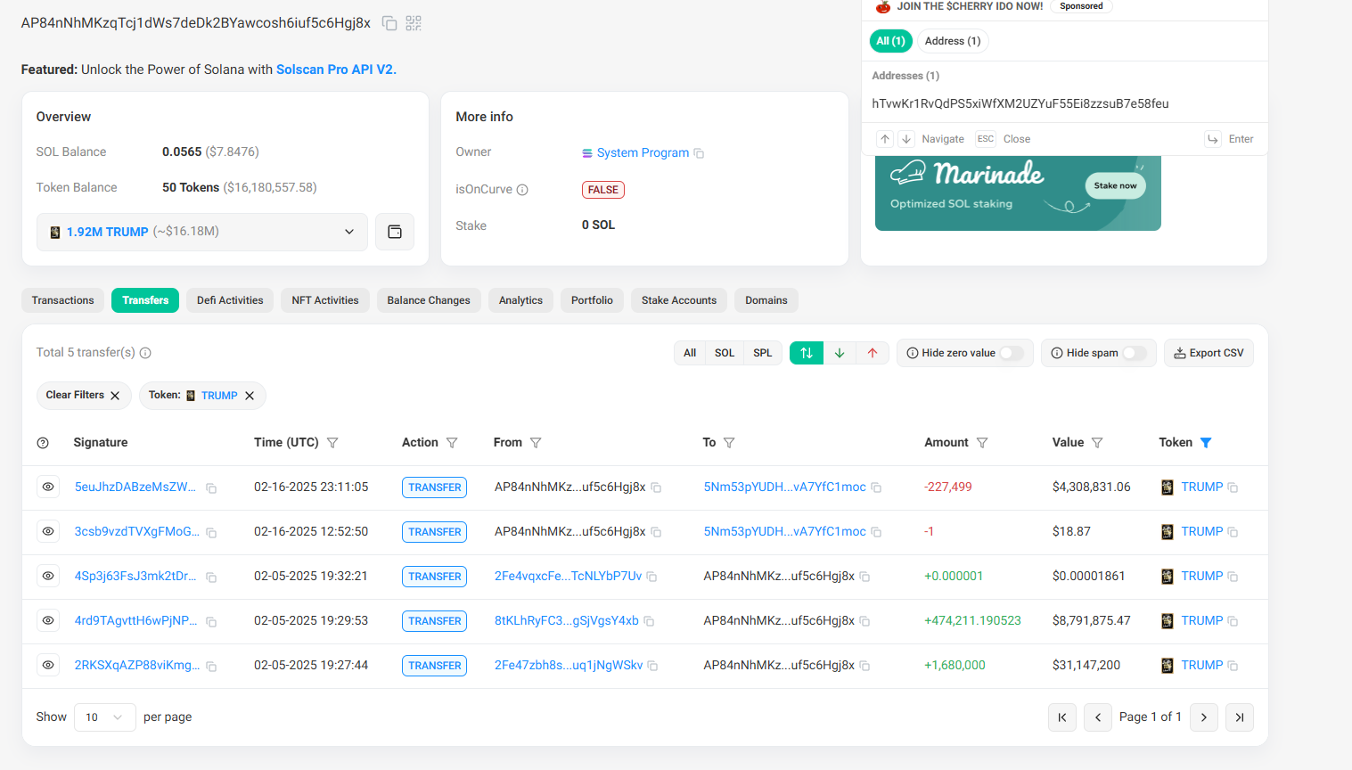 数据复盘TRUMP大户持仓近3个月变化,86.9%大户清仓,有人浮亏超3000万美元