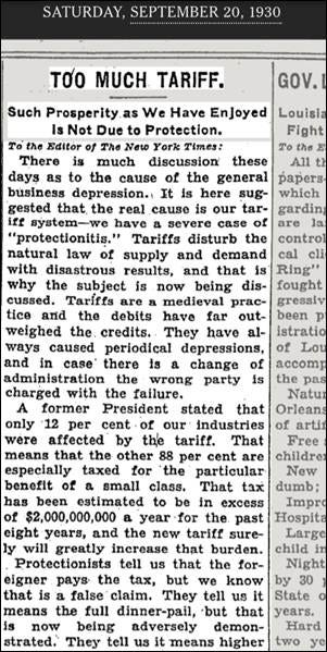 万字梳理美国关税往事:历史不会重演,但会抄袭