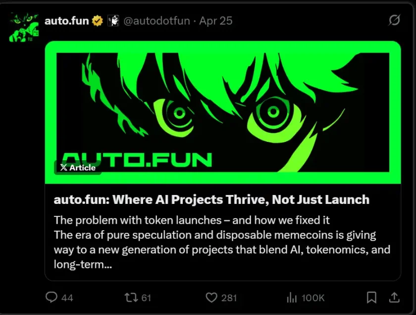 Virtuals领跑、CreatorBid潜行，一览AI Agent赛道最新动态